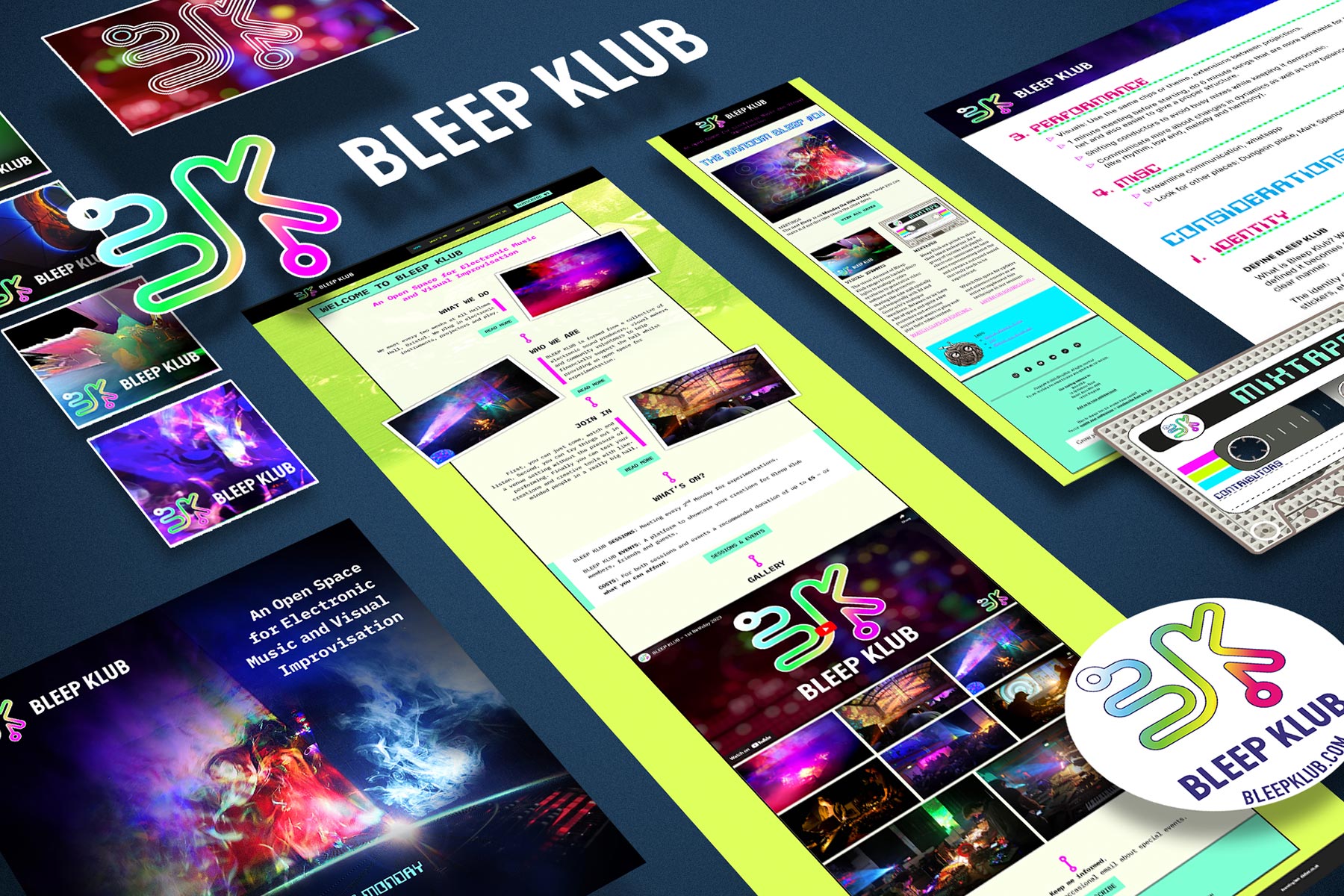 didier.co.uk - Web design, Graphic design and artwork for the music industry - Case study: Bleep Klub