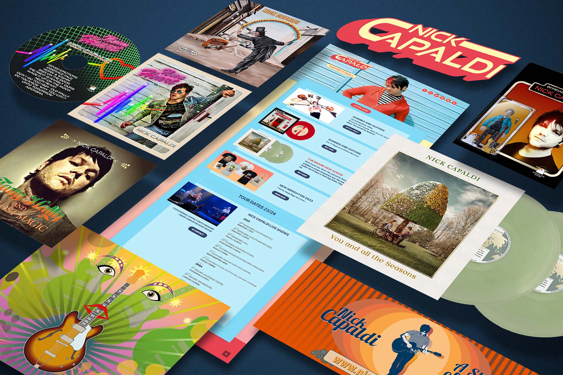 didier.co.uk - Web design, Graphic design and artwork for the music industry - Case study: Nick Capaldi