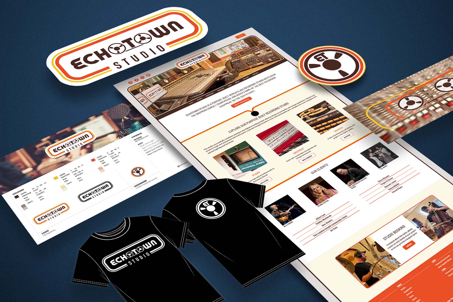 didier.co.uk - Web design, Graphic design and artwork for the music industry - Case study: Echotown Studio